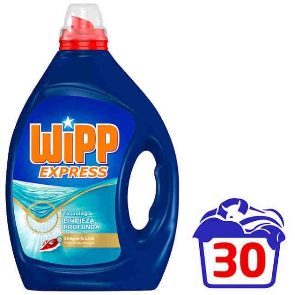 Wipp Express detergente Limpio&Liso 30 lavados