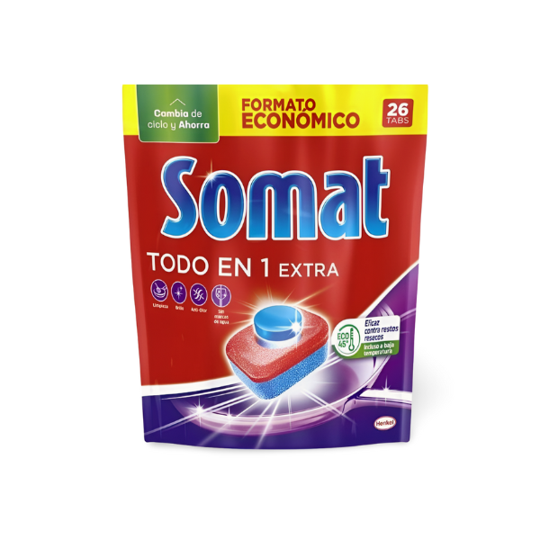 Somat lavavajillas Todo En 1 26 dosis