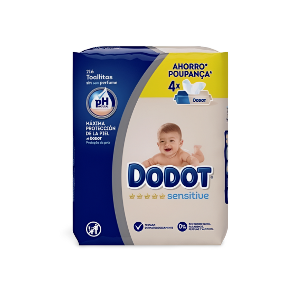 Dodot toallitas sensitive 4 unidades
