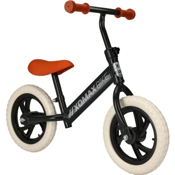 Bicicleta de equilibrio y aprendizaje para niños, negra, máx 40 kg