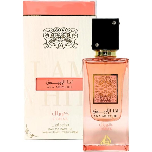 Lattafa ana abiyedh coral eau de parfum 100ml