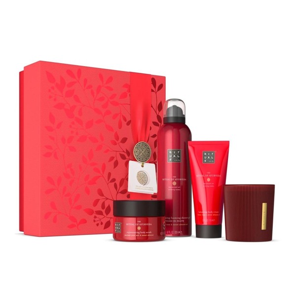 Rituals ritual of ayurveda exfoliante corporal 1un + locion corporal 1u + espuma de baño 1u + vela 1u