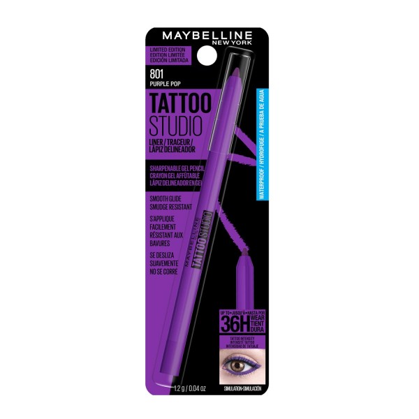 Maybelline tatto studio perfilador labial 801 purple pop 1.3gr